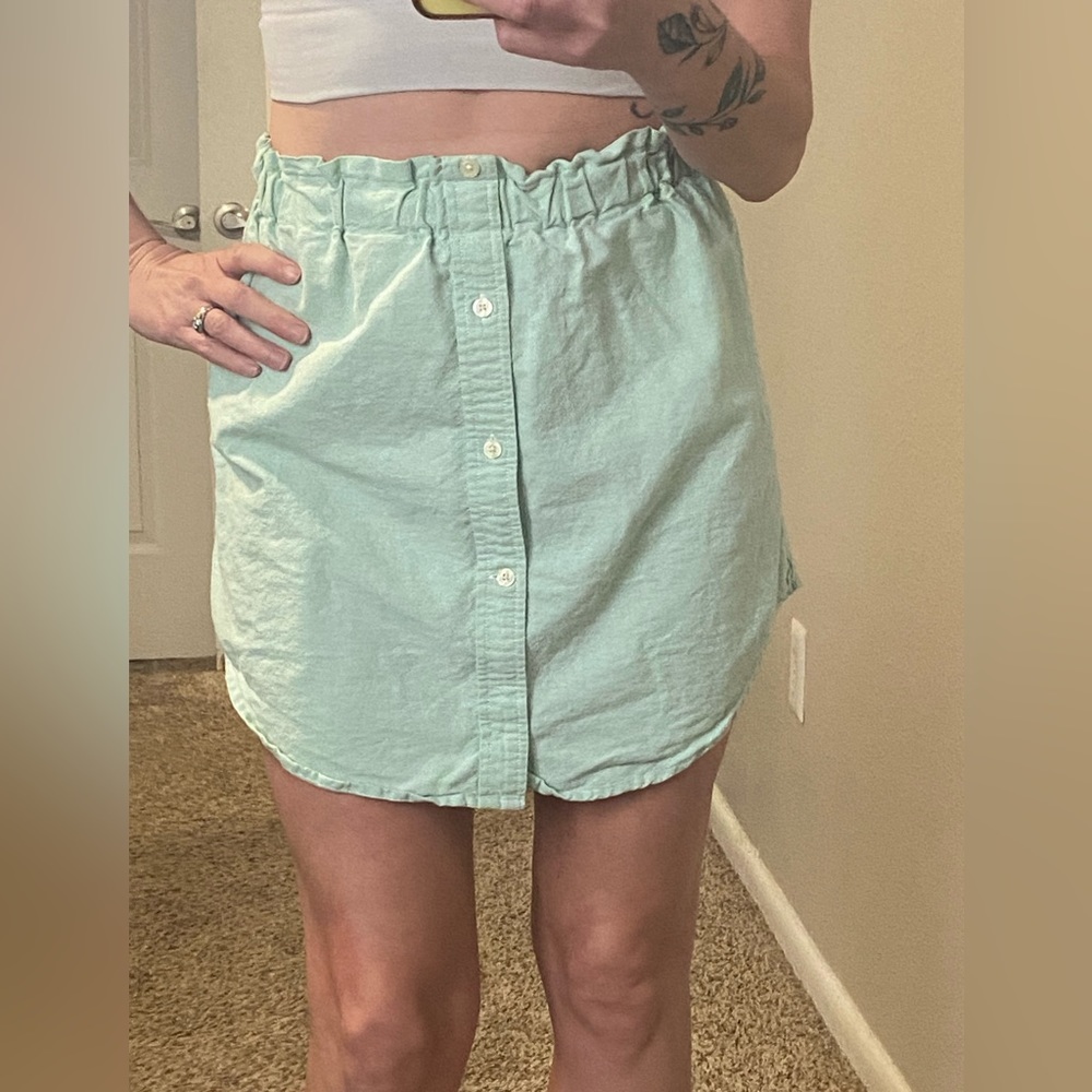 Sea green skirt from a boutique
